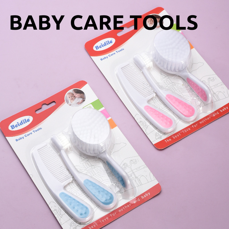 Hair Care For Baby - Neu: 3-teiliges Babykamm, Pflegeset für Babyzahnbürsten