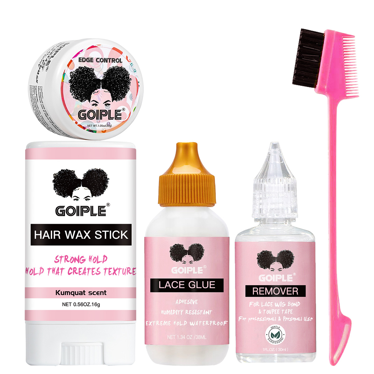 Hair Care Gel - GOIPLE Glatter Haarwachs-Stift, Babyhaar-Styling-Kontrollgel, Perückenkleber &