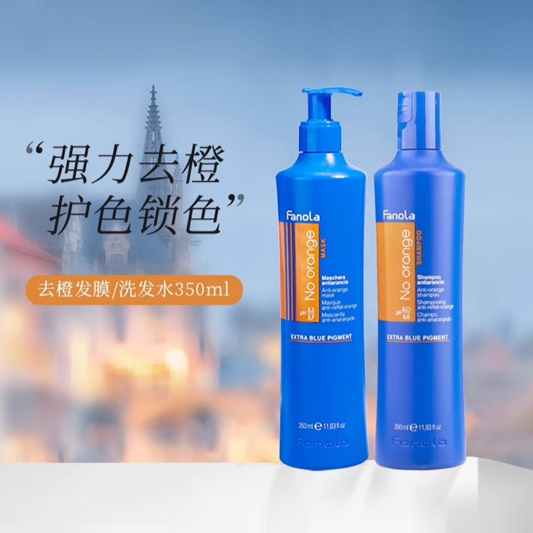 Hair Care Orange - Italienisches Fanola Purple Shampoo & Maske