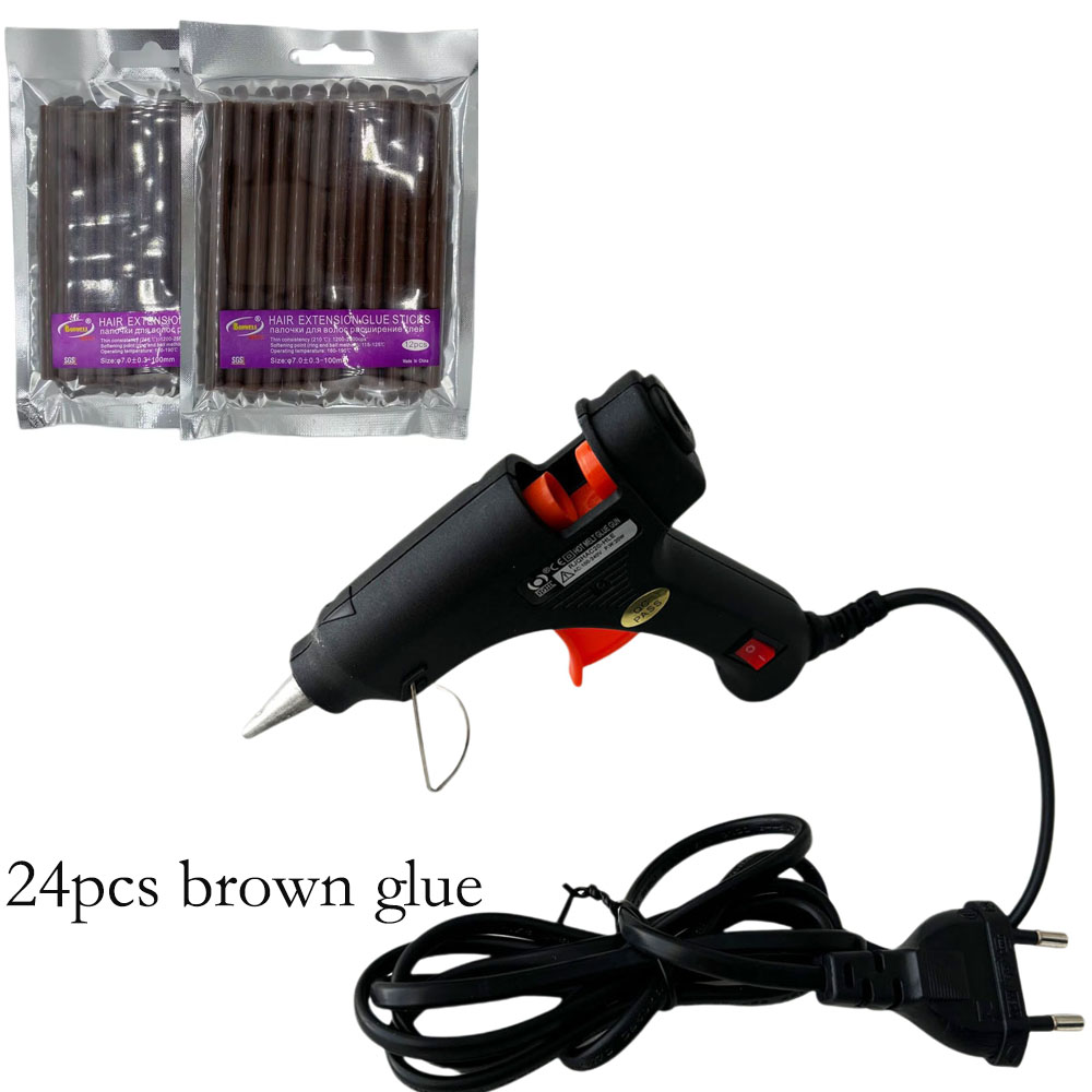 Glue Gun Hair - Heißklebepistole DIY Elektrisches Reparaturwerkzeug mit Temperaturregelung