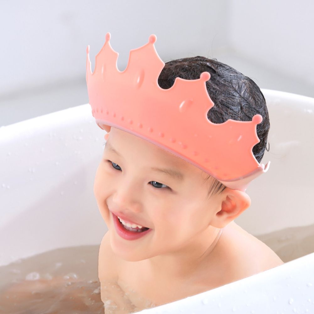 Hair Care For Baby - Sicherer Ohr- und Augenschutz Einfarbige Plastik-Duschhaube