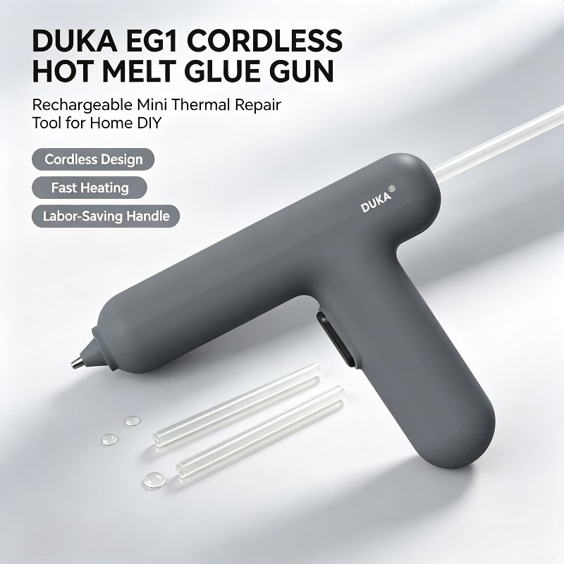 Glue Gun Hair - DUKA EG1 Elektrische Heißklebepistole Kabellos Mini