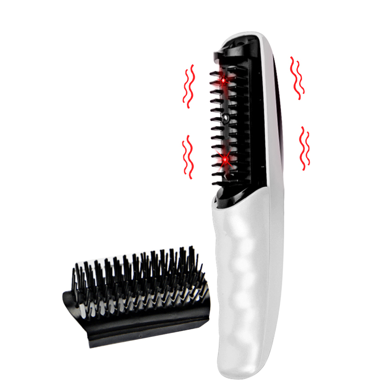 Hair Care Nutrition - Elektrischer Laser-Haarwuchskamm Anti-Haarausfall-Behandlung Infrarot-Vibrations-Haarbürste Pflege-Massagegerät zur
