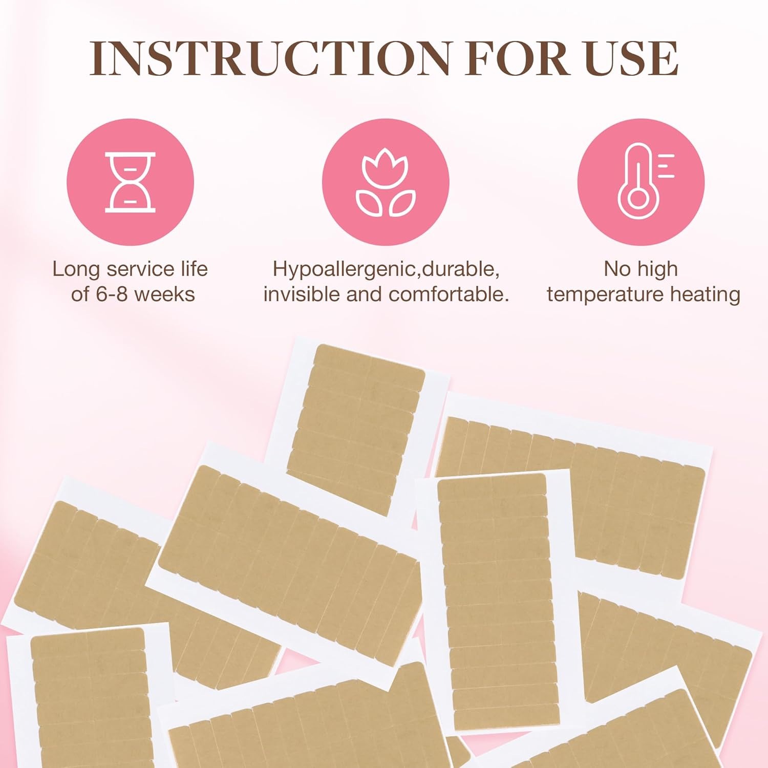 72 Tabs (6 Blatt) Haarverlänge – Hair Extension Tape In Bewertung und Preis
