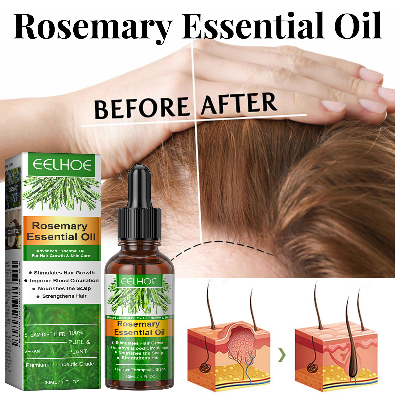 Haarwachstumsserum, schnell wa – Hair Care Essential Oil Atomizing Bewertung und Preis