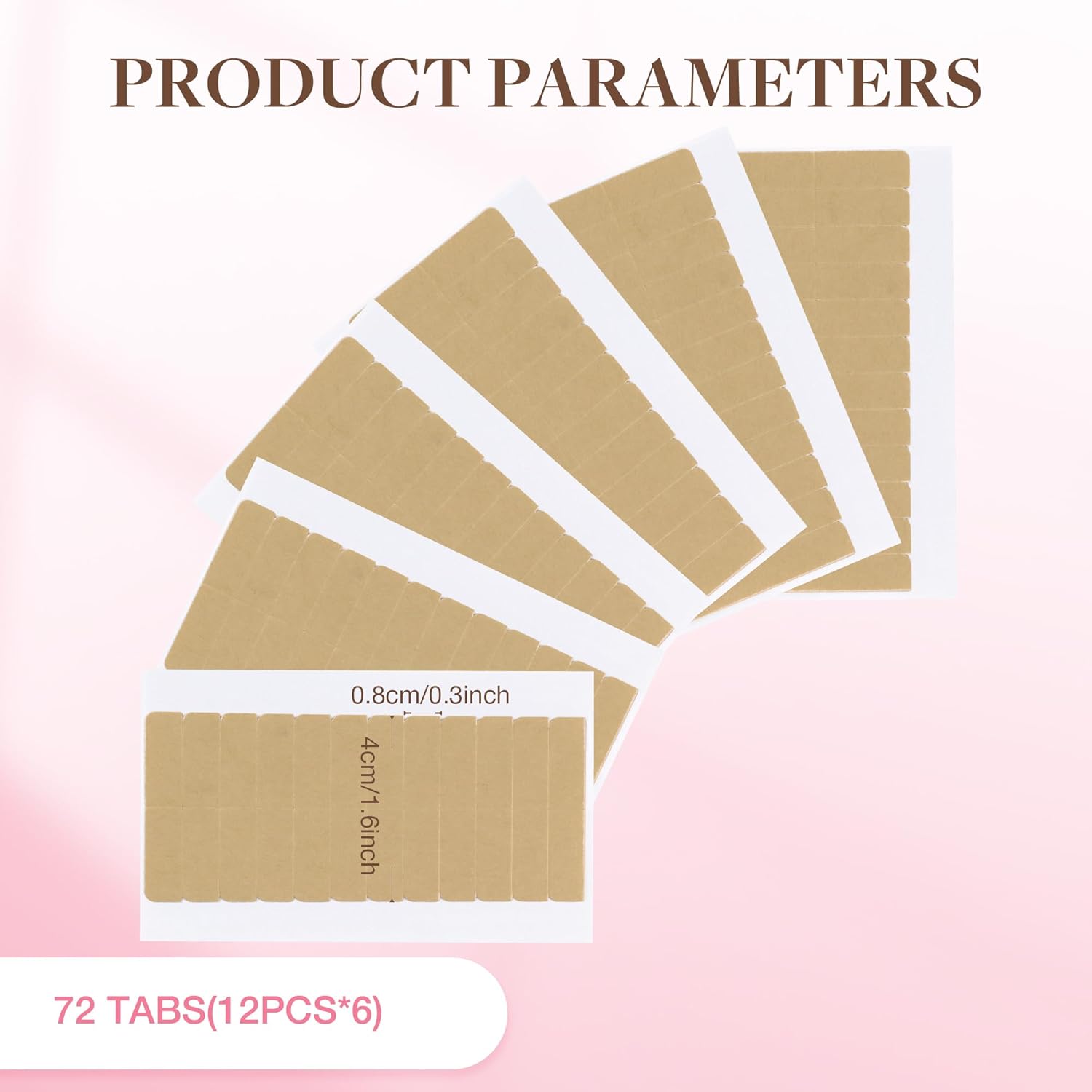 72 Tabs (6 Blatt) Haarverlänge – Hair Extension Tape In Bewertung und Preis