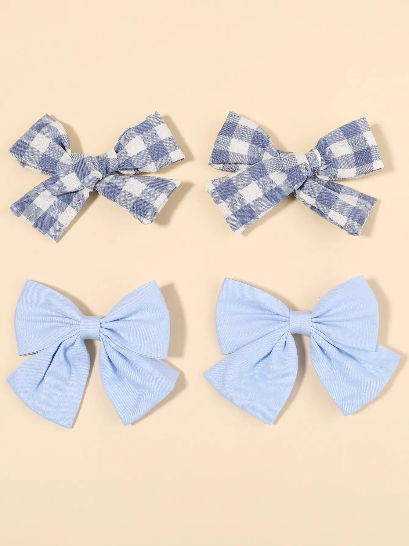 4 Teile/satz Nette Plaid Bogen – Hair Care For Baby Bewertung und Preis